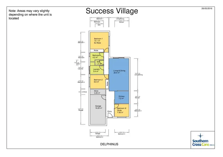 Floorplan of Homely unit listing, 24/27 Pearson Drive, Success WA 6164