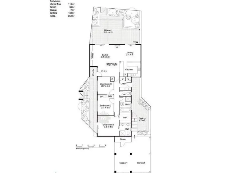 Floorplan of Homely townhouse listing, 6/4 Perina Way, City Beach WA 6015