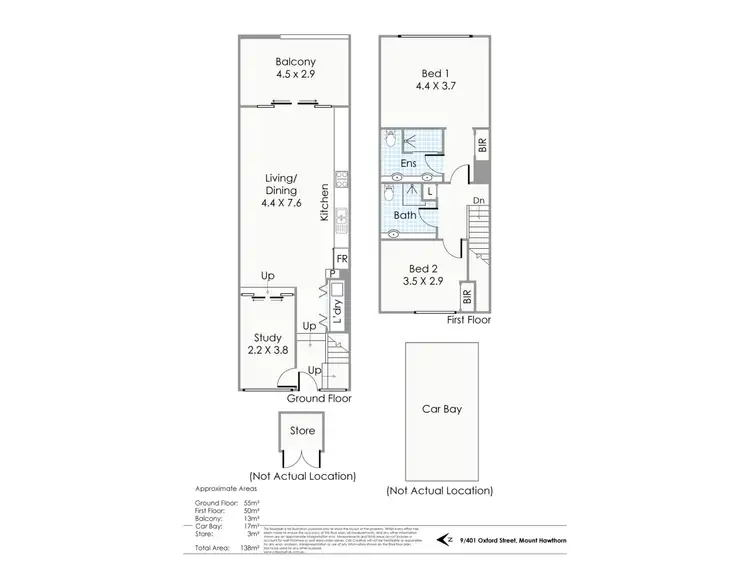 Floorplan of Homely apartment listing, 9/401 Oxford Street, Mount Hawthorn WA 6016