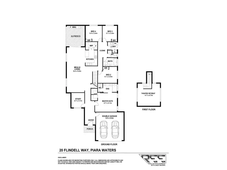Floorplan of Homely house listing, 20 Flindell Way, Piara Waters WA 6112