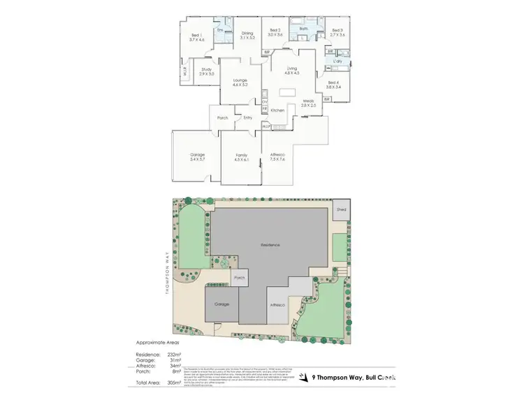Floorplan of Homely house listing, 9 Thompson Way, Bull Creek WA 6149