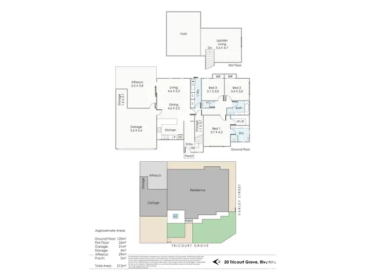 Floorplan of Homely house listing, 20 Tricourt Grove, Riverton WA 6148