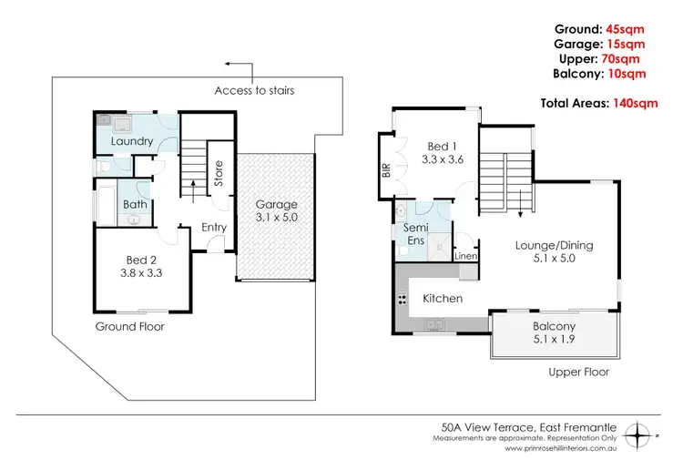 Floorplan of Homely house listing, 50a View Terrace, East Fremantle WA 6158