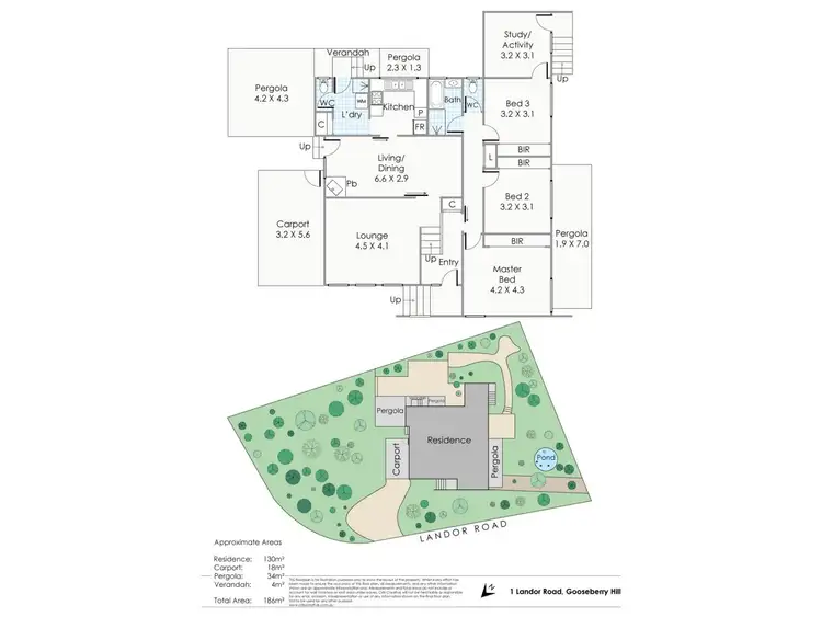 Floorplan of Homely house listing, 1 Landor Road, Gooseberry Hill WA 6076