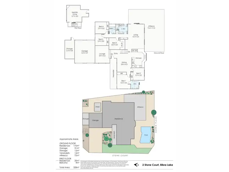 Floorplan of Homely house listing, 2 Stone Court, Bibra Lake WA 6163