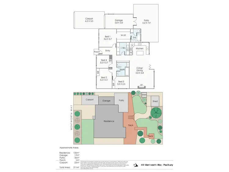 Floorplan of Homely house listing, 44 Wentworth Way, Padbury WA 6025