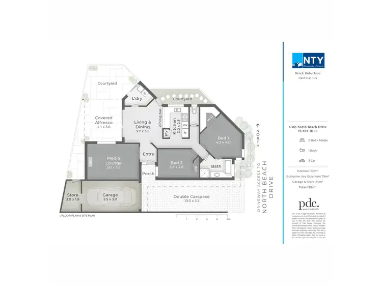 Floorplan of Homely villa listing, 2/185 North Beach Drive, Tuart Hill WA 6060