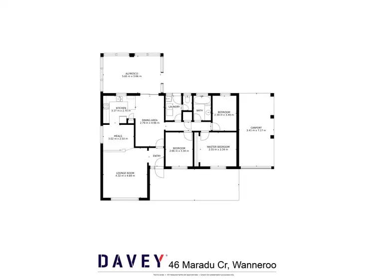 Floorplan of Homely house listing, 46 Maradu Crescent, Wanneroo WA 6065