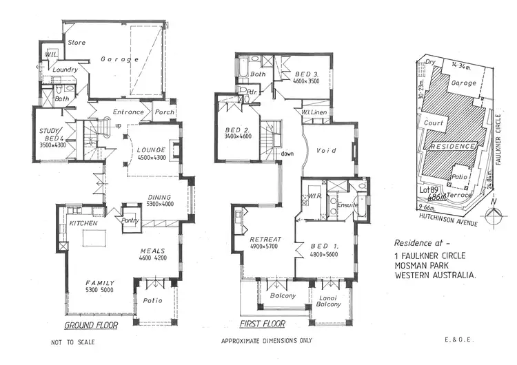Floorplan of Homely house listing, 1 Faulkner Circle, Mosman Park WA 6012