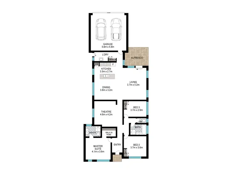 Floorplan of Homely house listing, 373 Parade Road, Dalyellup WA 6230