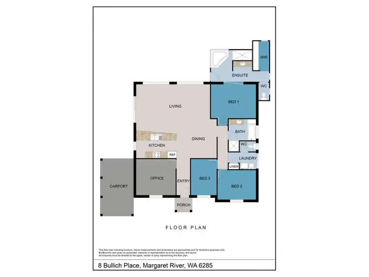 Floorplan of Homely house listing, 8 Bullich Place, Margaret River WA 6285