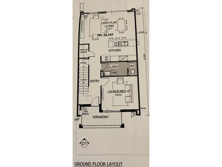 Floorplan of Homely townhouse listing, 132 Reflection Boulevard, Jindalee WA 6036