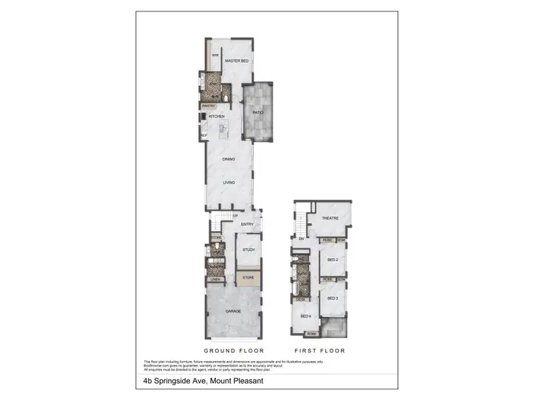 Floorplan of Homely house listing, 4b Springside Avenue, Mount Pleasant WA 6153