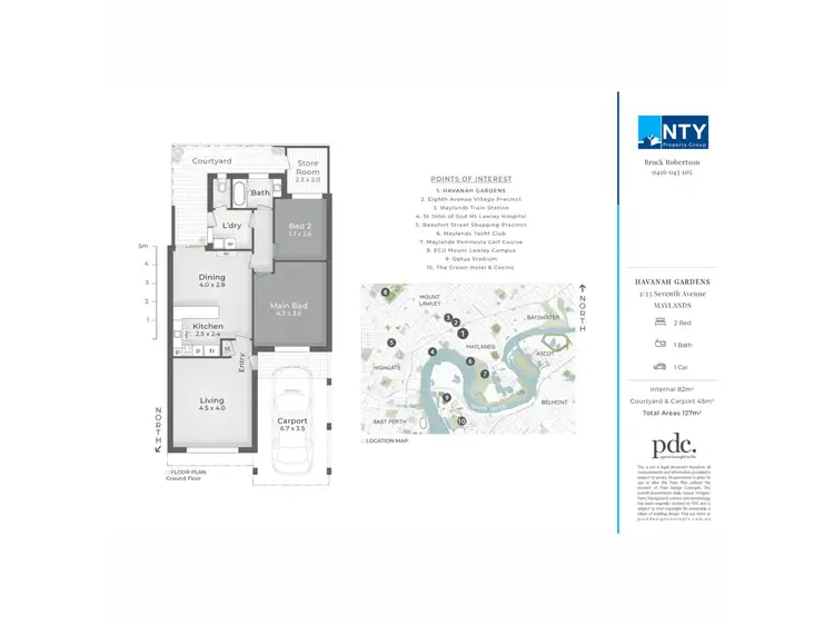 Floorplan of Homely villa listing, 3/23 Seventh Avenue, Maylands WA 6051