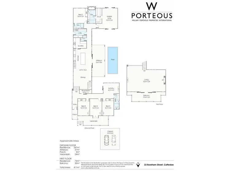 Floorplan of Homely house listing, 23 Boreham Street, Cottesloe WA 6011