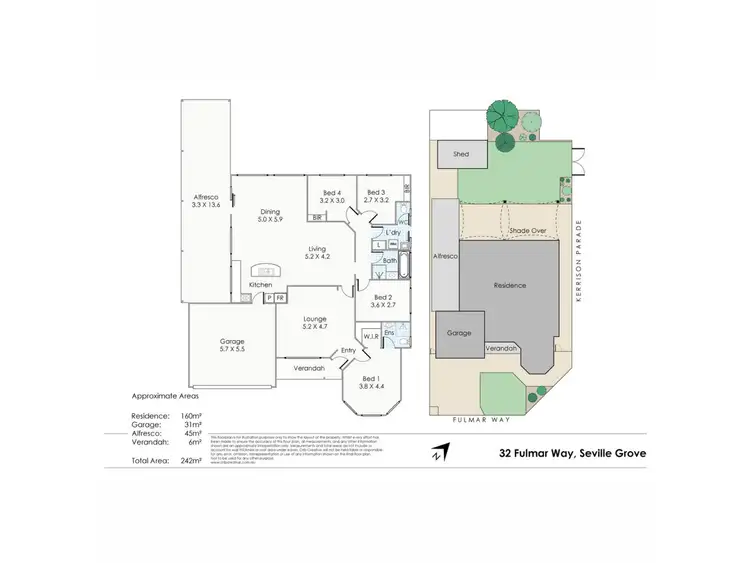 Floorplan of Homely house listing, 32 Fulmar Way, Seville Grove WA 6112