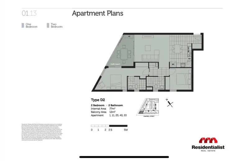 Floorplan of Homely apartment listing, 1/6 Campbell Street, West Perth WA 6005