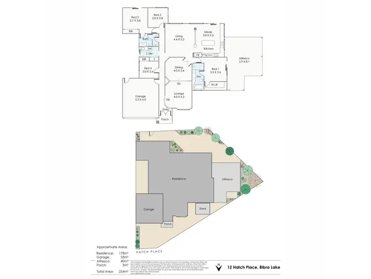 Floorplan of Homely house listing, 12 Hatch Place, Bibra Lake WA 6163