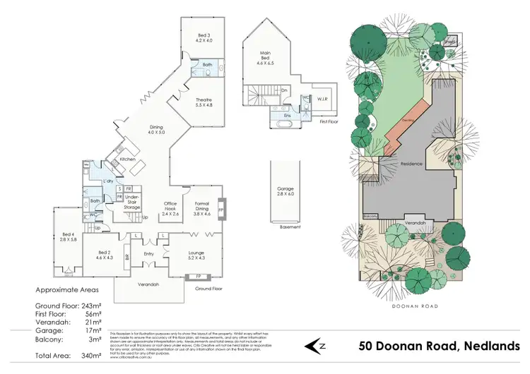 Floorplan of Homely house listing, 50 Doonan Road, Nedlands WA 6009
