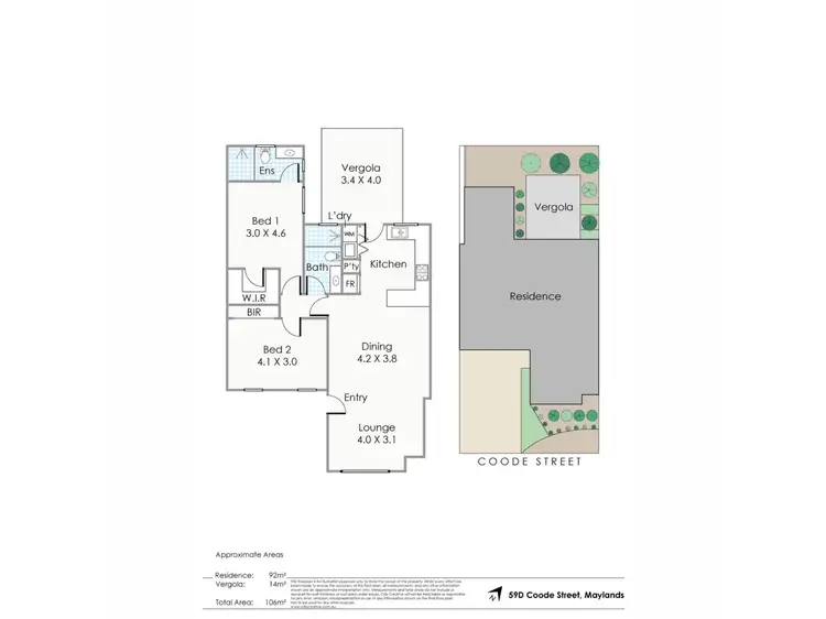 Floorplan of Homely house listing, 59D Coode Street, Maylands WA 6051