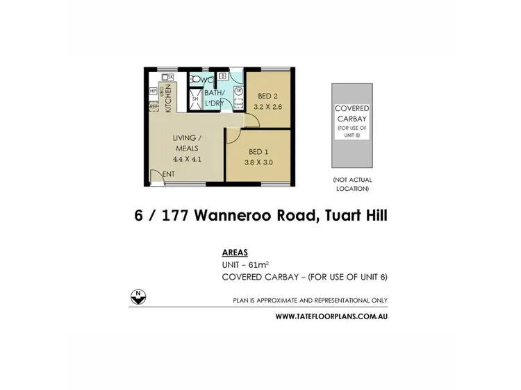 Floorplan of Homely apartment listing, 6/177 Wanneroo Road, Tuart Hill WA 6060
