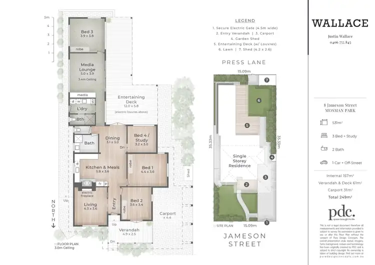 Floorplan of Homely house listing, 8 Jameson Street, Mosman Park WA 6012