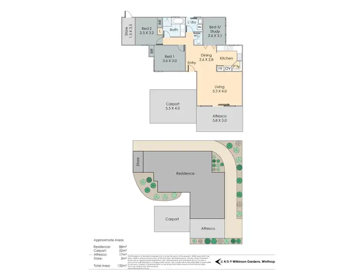 Floorplan of Homely villa listing, 4/5-9 Wilkinson Gardens, Winthrop WA 6150