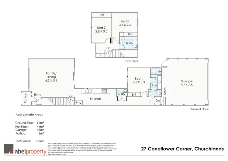 Floorplan of Homely house listing, 27 Coneflower Corner, Churchlands WA 6018