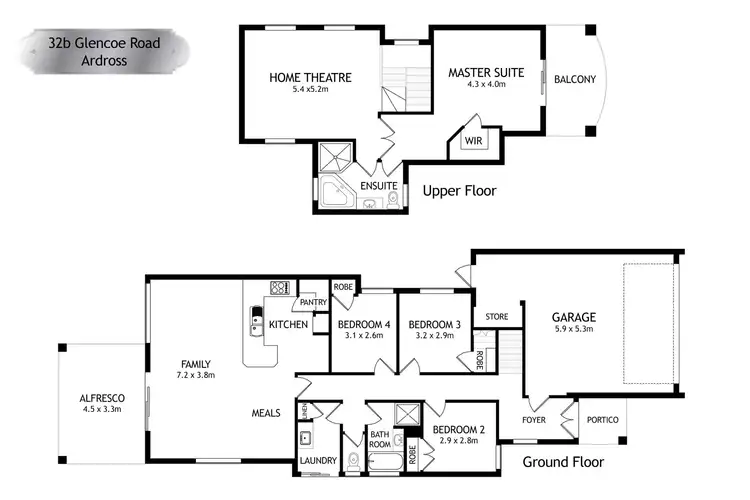 Floorplan of Homely house listing, 32B Glencoe Road, Ardross WA 6153