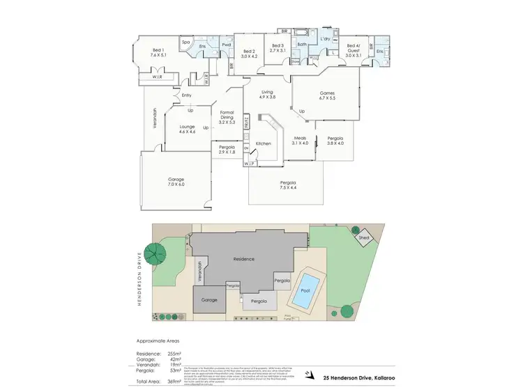 Floorplan of Homely house listing, 25 Henderson drive, Kallaroo WA 6025
