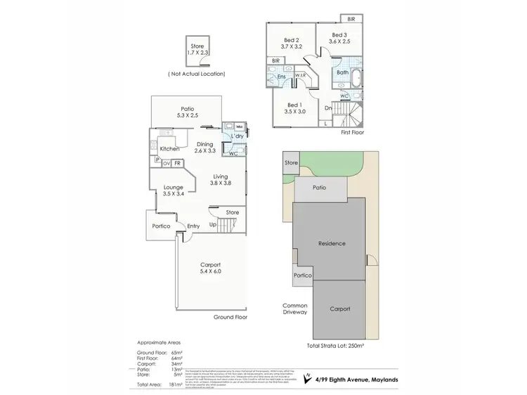 Floorplan of Homely house listing, 4/99 Eighth Avenue, Maylands WA 6051