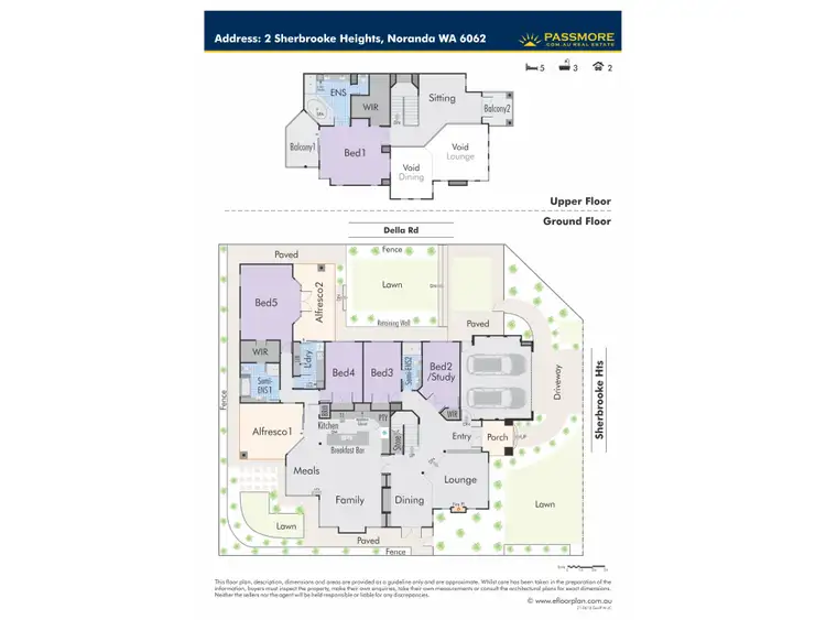 Floorplan of Homely house listing, 2 Sherbrooke Heights, Noranda WA 6062