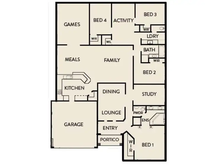 Floorplan of Homely house listing, 3 Zinnia Lane, Halls Head WA 6210