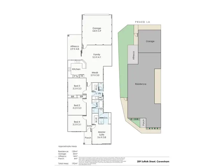Floorplan of Homely house listing, 209 Suffolk Street, Caversham WA 6055
