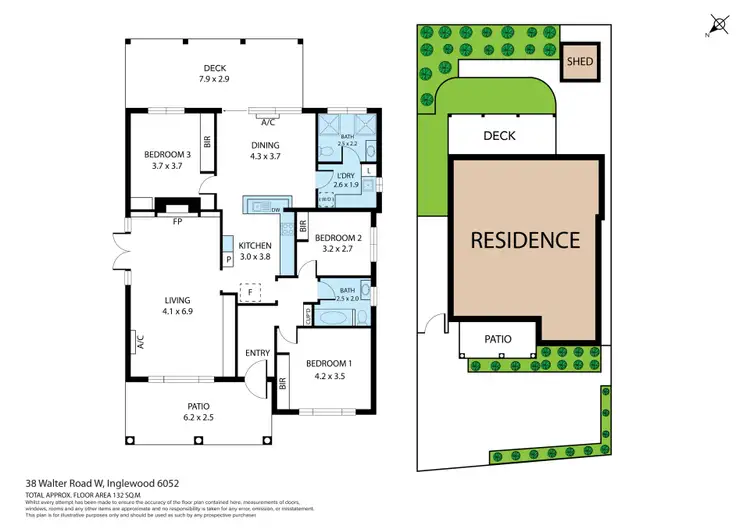 Floorplan of Homely house listing, 38 Walter Road West, Inglewood WA 6052