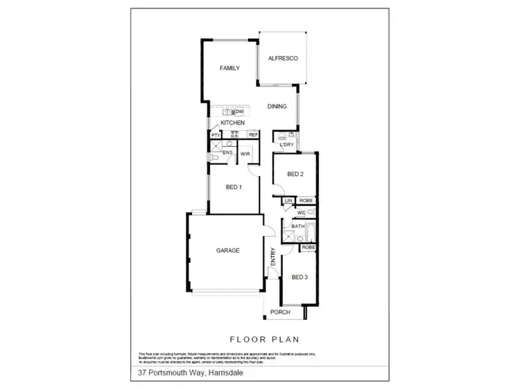 Floorplan of Homely house listing, 37 Portsmouth Way, Harrisdale WA 6112