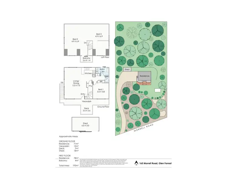 Floorplan of Homely house listing, 165 Morrell Road, Glen Forrest WA 6071