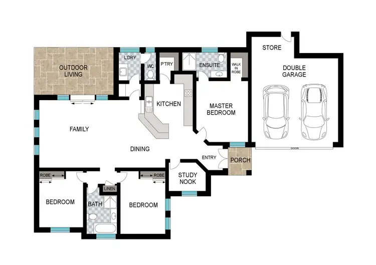 Floorplan of Homely house listing, 11D Steere Crescent, Carey Park WA 6230