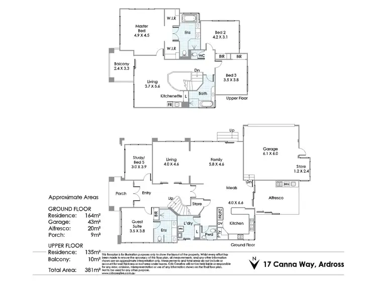 Floorplan of Homely house listing, 17 Canna Way, Ardross WA 6153