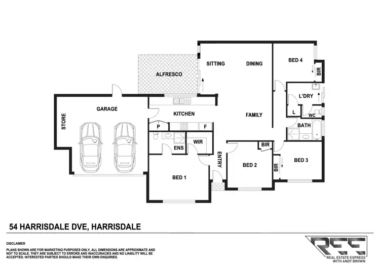 Floorplan of Homely house listing, 54 Harrisdale Drive, Harrisdale WA 6112