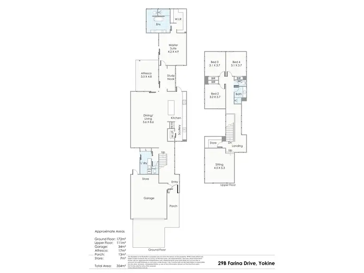 Floorplan of Homely house listing, 29B Farina Drive, Yokine WA 6060