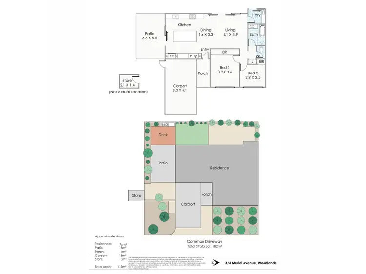 Floorplan of Homely unit listing, 4/3 Muriel Avenue, Woodlands WA 6018