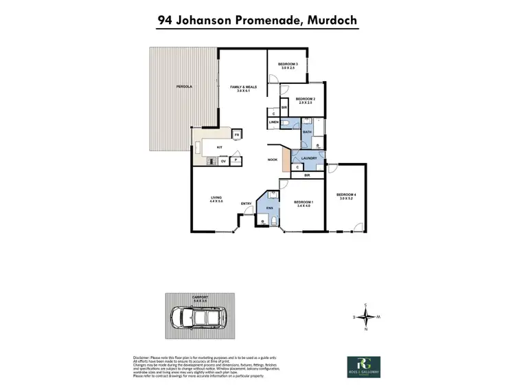 Floorplan of Homely house listing, 94B Johanson Promenade, Murdoch WA 6150