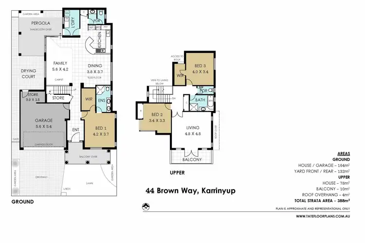 Floorplan of Homely house listing, 44A Brown Way, Karrinyup WA 6018