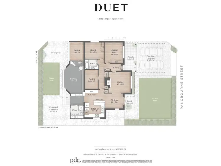 Floorplan of Homely house listing, 55 Pangbourne Street, Wembley WA 6014