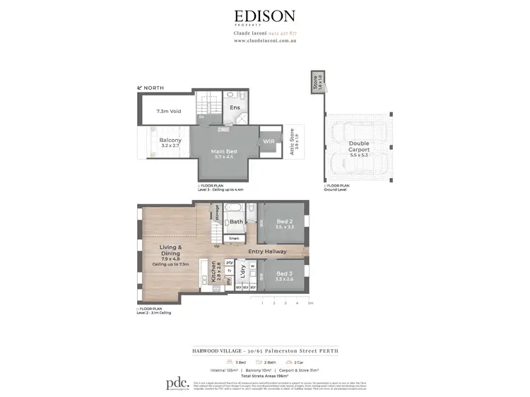 Floorplan of Homely apartment listing, 30/65 Palmerston Street, Perth WA 6000