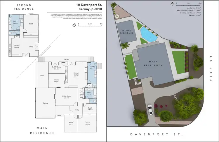 Floorplan of Homely house listing, 10 Davenport Street, Karrinyup WA 6018