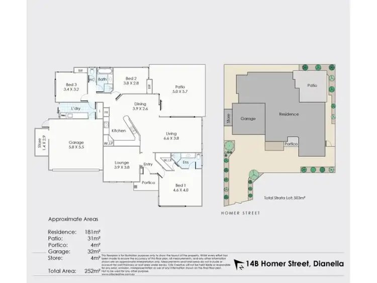 Floorplan of Homely house listing, 14B Homer Street, Dianella WA 6059