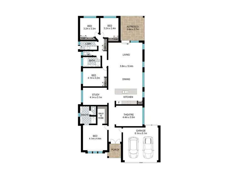 Floorplan of Homely house listing, 2C Wilson Street, Carey Park WA 6230