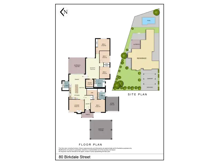 Floorplan of Homely house listing, 80 Birkdale Street, Floreat WA 6014